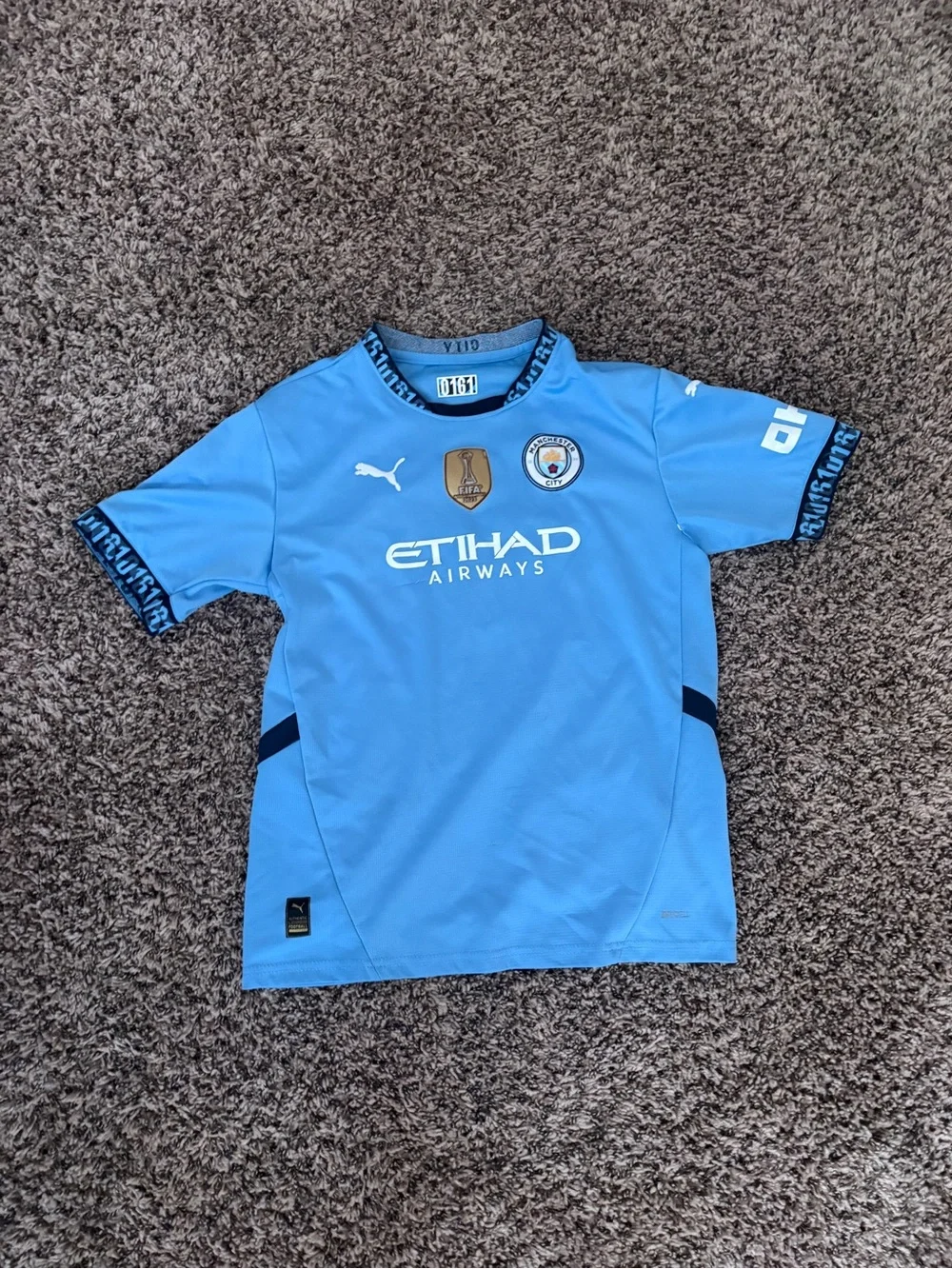 Puma Kids Manchester City Light Blue Home Jersey